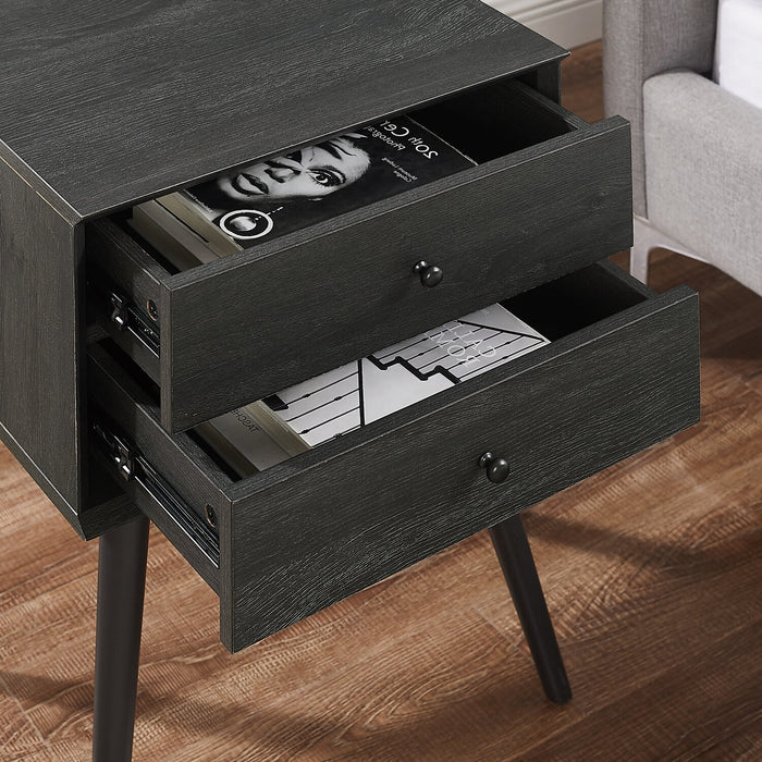 Mori Nightstand - Black Oak