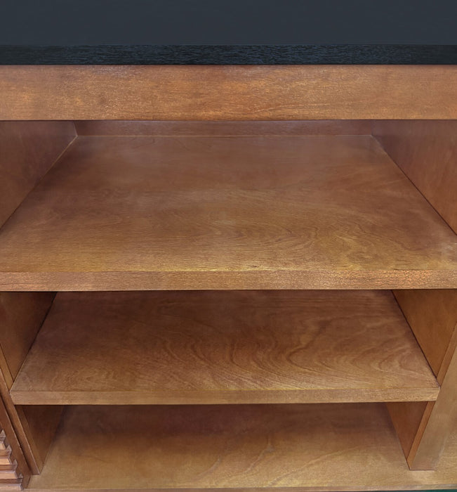 Sterling 95.83\" Traditional TV Stand with Storage for TVs up to 78\" – Dark Brown