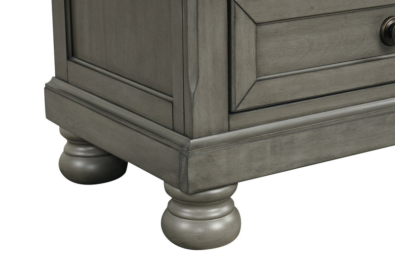 Chelsea Bedside 2-Drawer Nightstand, 28\"W x 28\"H - Grey 