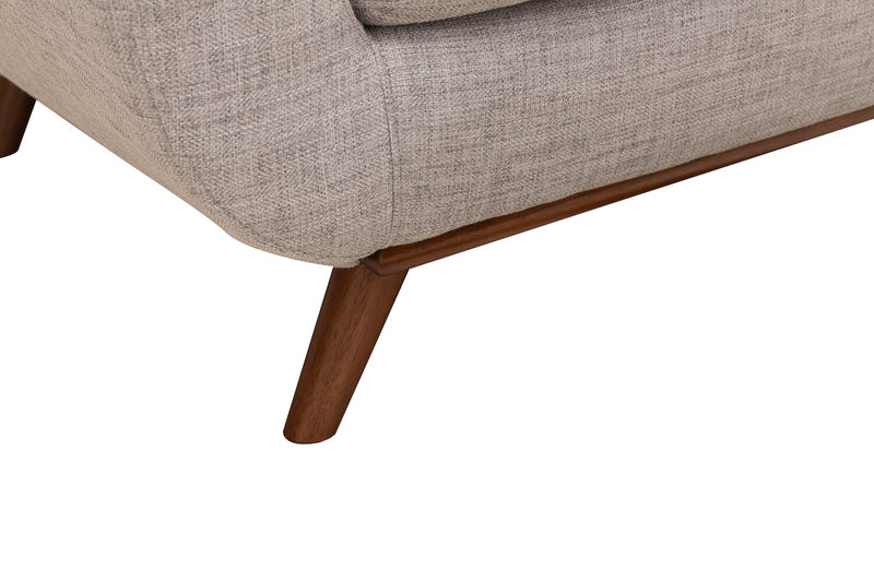 Freeman Linen-Look Fabric Chair - Dove