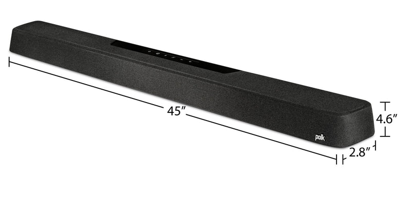 POLK 5.1.2 CH Dolby Atmos DTS:X 3D Audio Soundbar with Wireless Subwoofer (Magnifi MAX AX) 