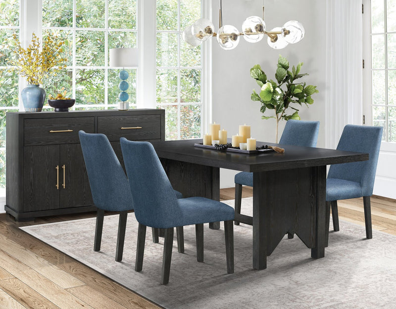Emery Upholstered Dining Chair - Blue