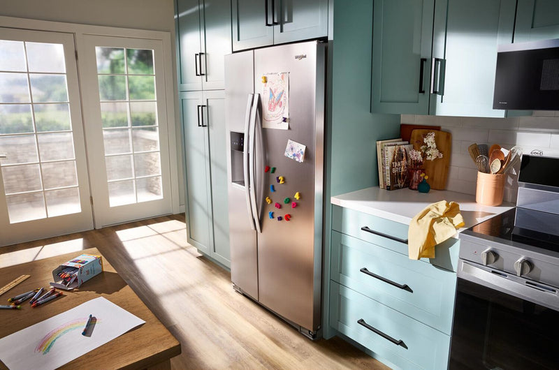 Whirlpool 36\" 21 Cu. Ft. Side-by-Side Refrigerator - Black - WRSC5536RB
