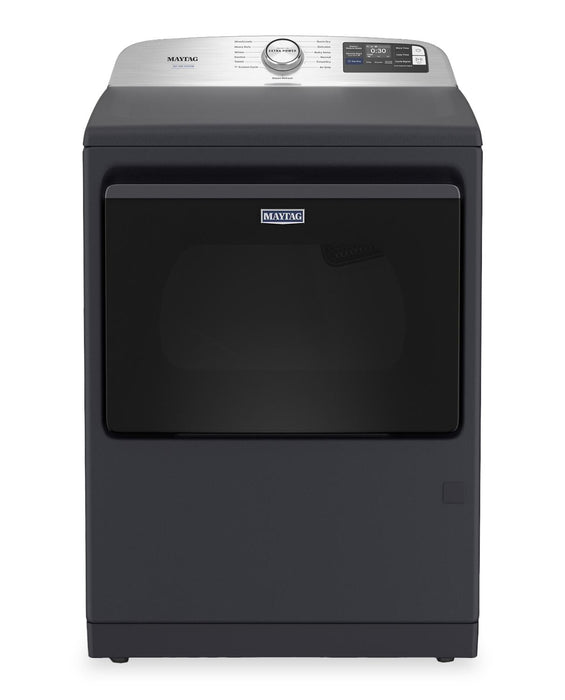 Maytag 6.0 Cu. Ft. Pet Pro Smart Top-Load Washer and 7.4 Cu. Ft. Front Load Electric Dryer – Midnight Steel 