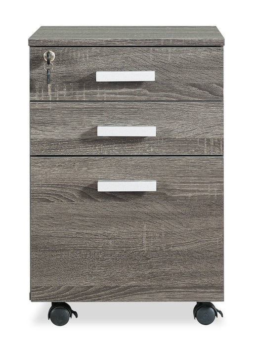 Oscar 15.75\" 3-Drawer Lateral Filing Cabinet - Distressed Grey