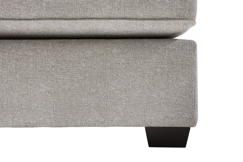 Made in Canada Verona 2-Piece Right-Facing Linen-Look Fabric Sectional with Removable Cushions - Beige 