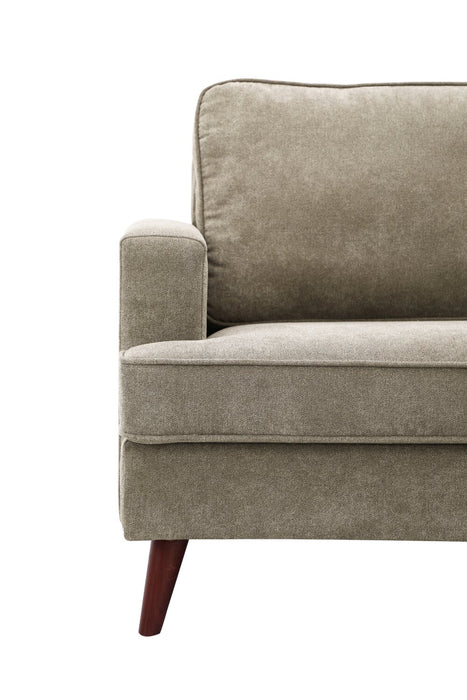 Kira 3-Piece V-Shape Fabric Sectional – Grey 