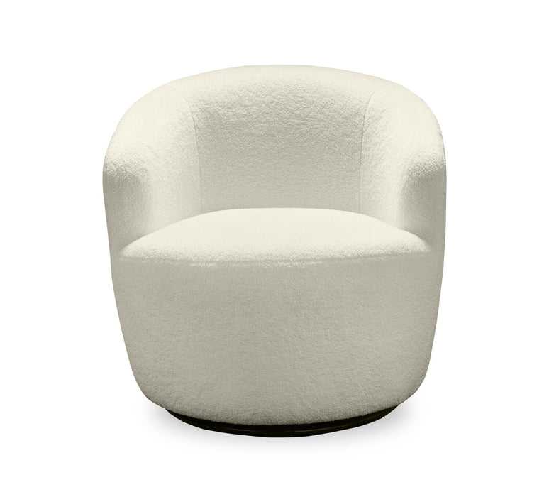Ivie Swivel Accent Chair - White 