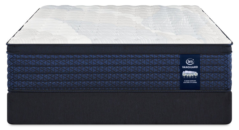 Serta Vanguard Stonehaven Eurotop Firm Queen Mattress Set