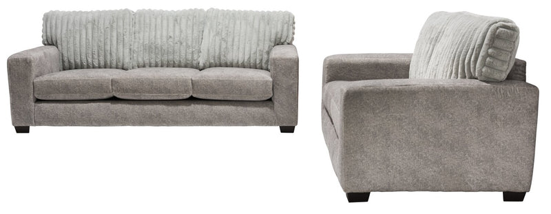Koda Chenille Sofa - Plush Paloma