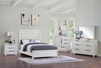 Haven 6pc Bedroom Set with Panel Bed, Dresser, Mirror & Nightstand, White - Queen Size 