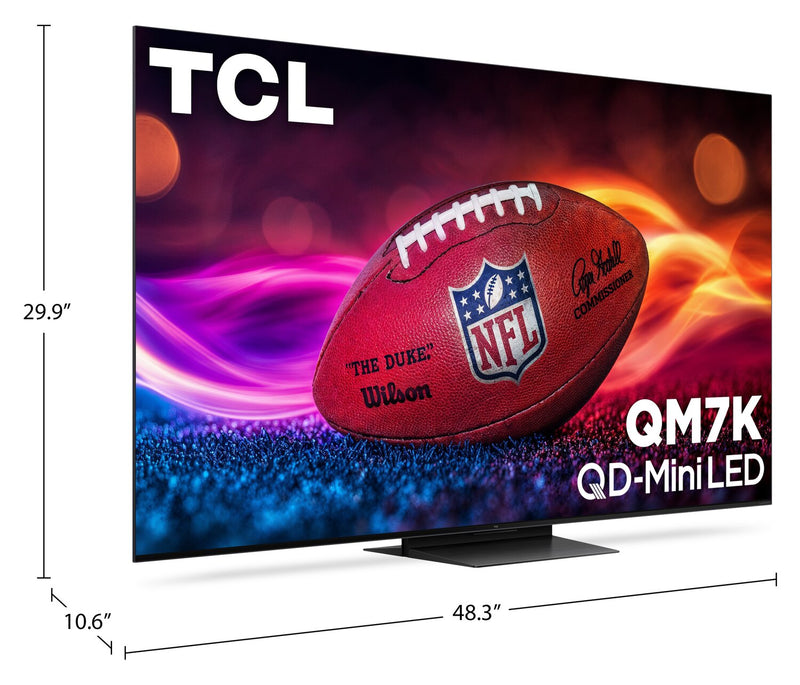 TCL 55\" QM7K Series QD-Mini LED QLED 4K UHD Smart Google TV (55QM7K)