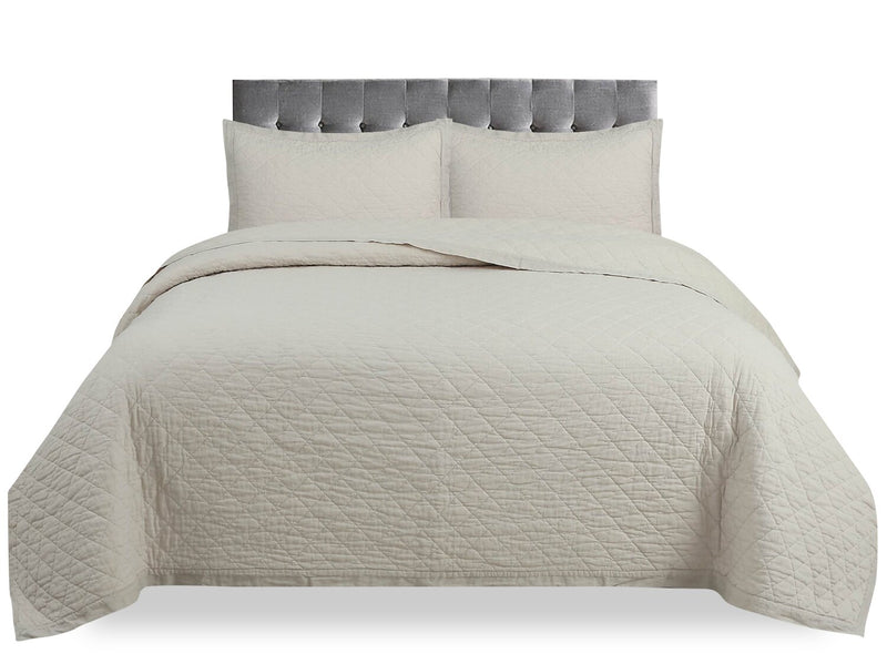 Flaxseed Cove 3-Piece King Quilt Set
