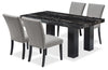 Burk 5-Piece Dining Set - Grey