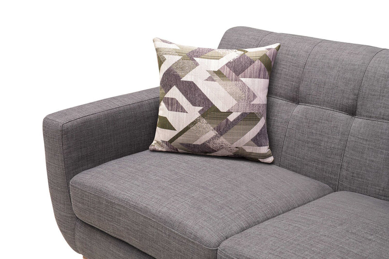 Freeman Linen-Look Fabric Sofa - Charcoal 