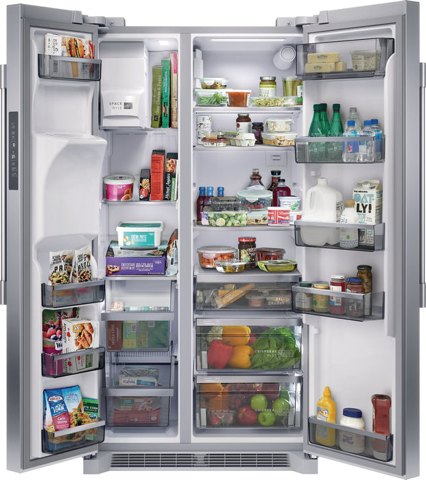 Frigidaire Professional 36.1\" 22.3 Cu. Ft. Counter-Depth Side-by-Side Refrigerator - Smudge-Proof® S… 