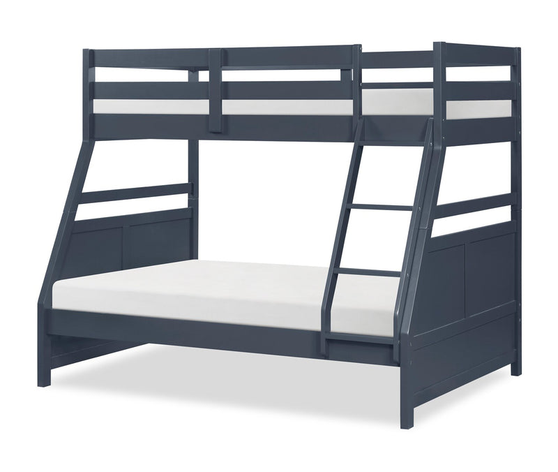 Quinn Twin/Full Bunk Bed – Blue