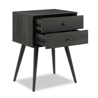 Mori Bedside 2-Drawer Nightstand, 18