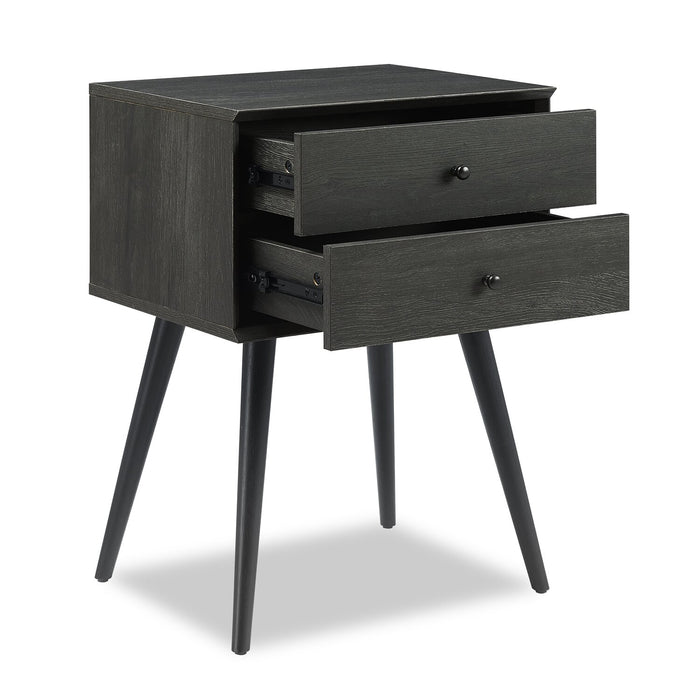 Mori Nightstand - Black Oak