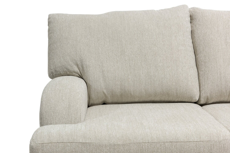 Nofia Chenille Loveseat - Linen 