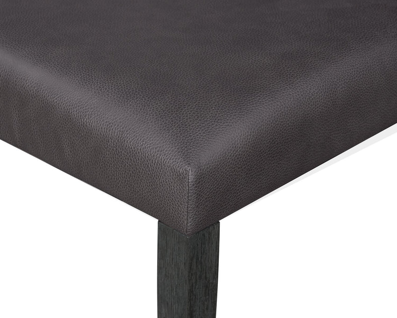 Emery Vegan Leather Dining Chair - Brown
