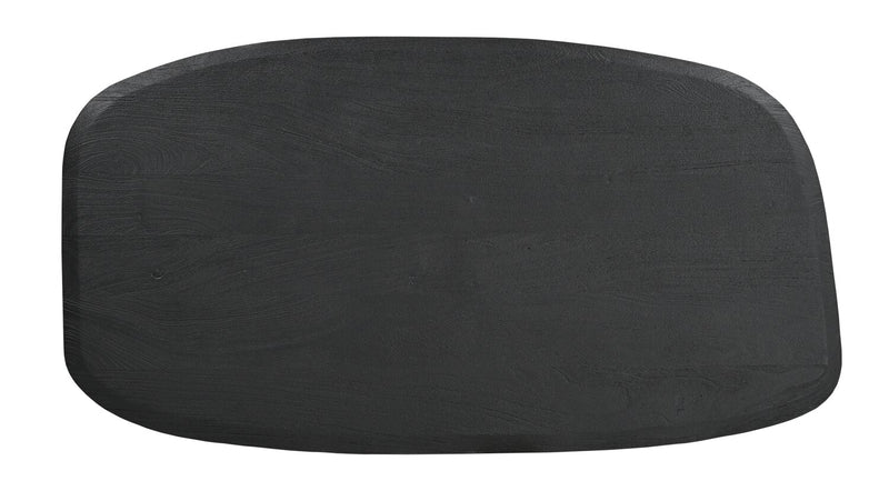 Abbot 48” Modern Solid Wood Coffee Table - Black