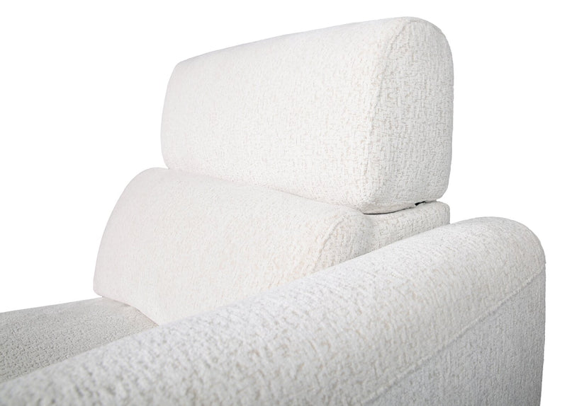 Sable 6-Piece Chenille Modular Power Reclining Sectional - Alabaster