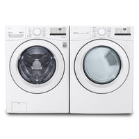 LG 5.2 Cu. Ft. Front-Load Washer and 7.4 Cu. Ft. Electric Dryer - White