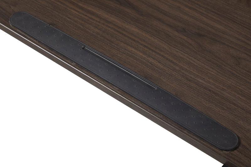 Aaron 26.77\" Height-Adjustable Office Desk with a Lift Top - Walnut
