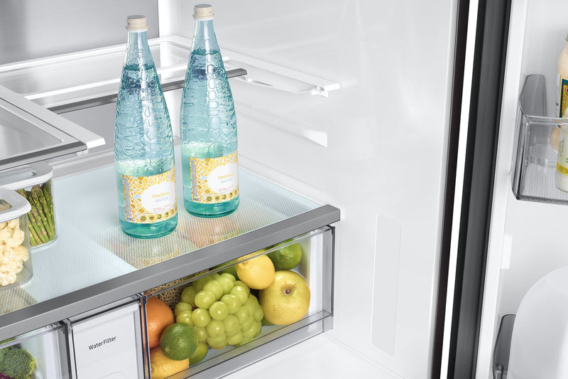 Samsung 36\" 23 Cu. Ft. Bespoke Counter-Depth French-Door Refrigerator with AI Home Screen - RF90F29BECRAA