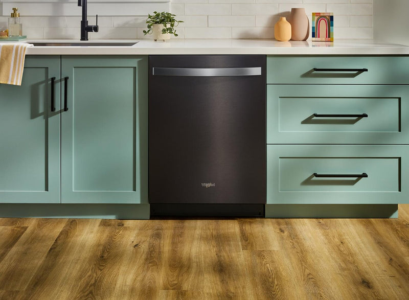 Whirlpool 24\" Top Control Dishwasher - Fingerprint Resistant Black Stainless Steel - WDTS8024SV