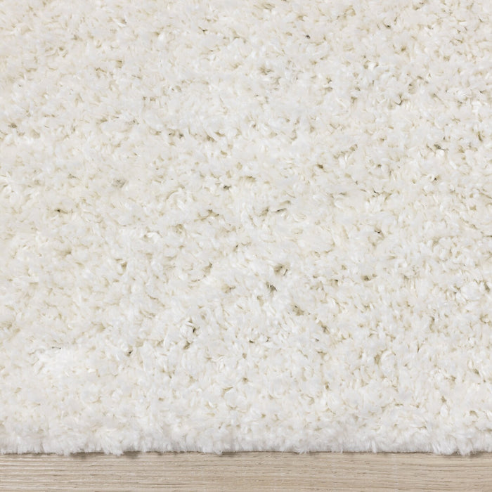 Pascal Cream Shag Area Rug - 5'3\" x 7'7\"