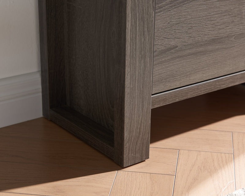 Oscar Owen 2-Shelf Bookcase with File Drawer - Grey