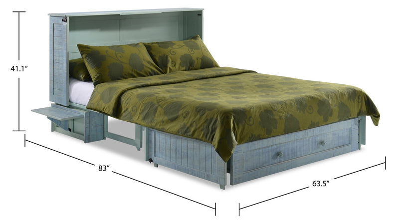 Parker Cabinet Bed - Blue