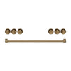 Thor Kitchen Handle and Knob Set for 36” Range in Brushed Bronze - CKA-RG36-BRZ