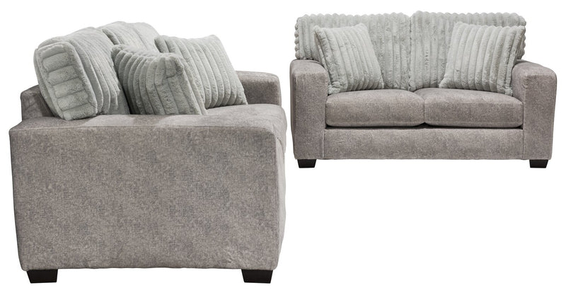 Koda Chenille Sofa - Plush Paloma