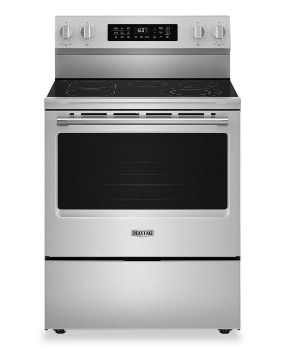 Maytag 30\" 5.3 Cu. Ft. Electric Range with No Preheat Air Fry - Stainless Steel - YMFES7030SZ