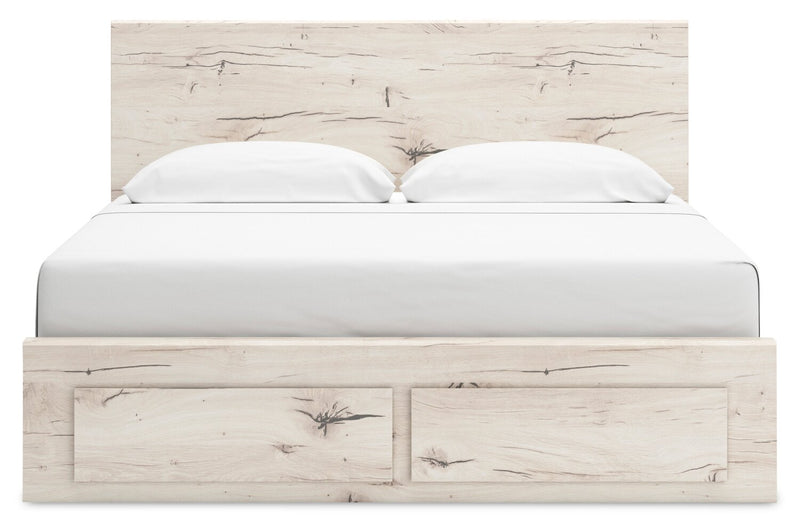 Derekson 6-Piece King Bedroom Set with Footboard Storage Bed - White