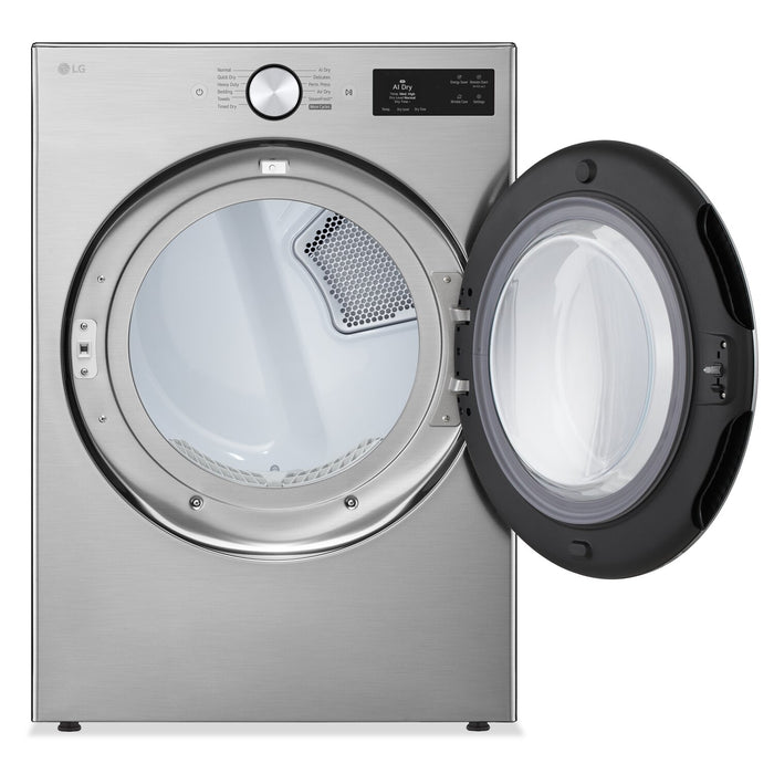 LG 7.4 Cu. Ft. Smart Front-Load Gas Dryer with AI Sensory Dry - Graphite Steel - DLGX5801V