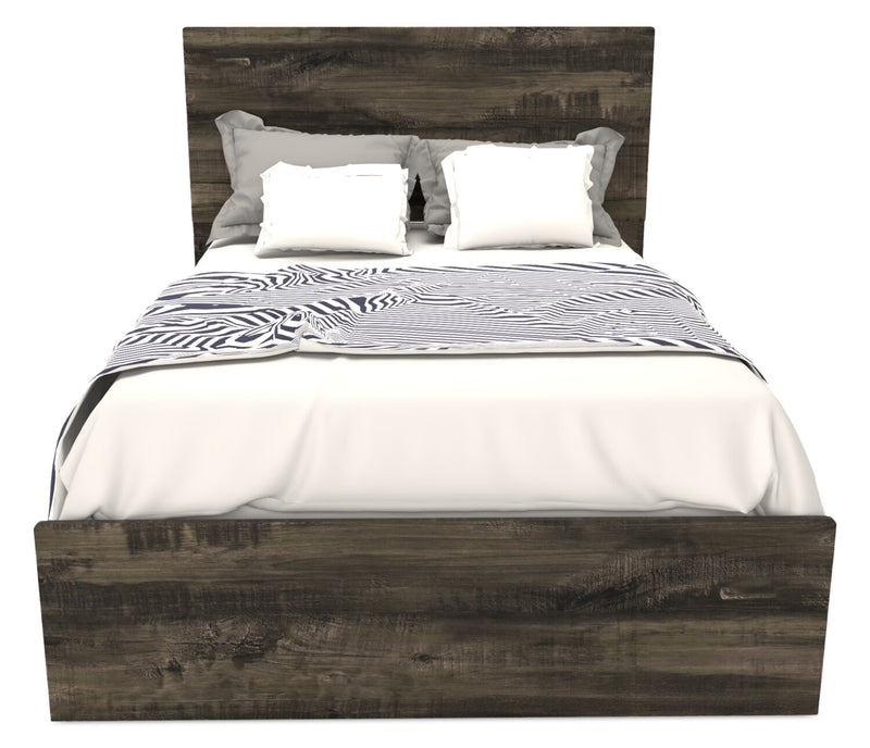 Riley 5-Piece Full Bedroom Set - Grey
