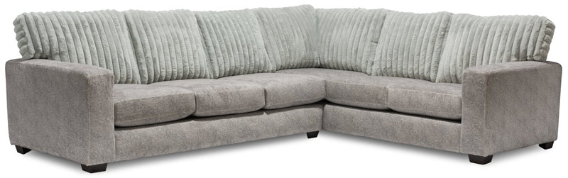 Koda 2-Piece Chenille Right-Facing Sectional - Plush Paloma