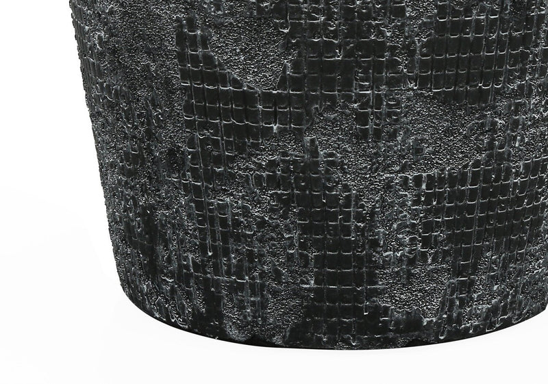 24\" Black Ceramic Textured Table Lamp