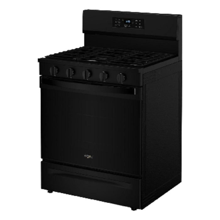 Whirlpool 5 Cu. Ft. Gas Range with Air Fry and Self-Clean - Black - WFGS5030RB 