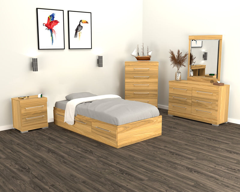 Riley Twin Mates Bed – Natural