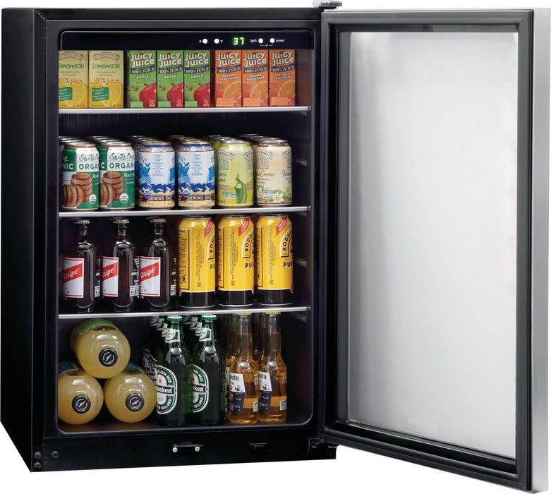 Frigidaire 21.5\" 4.6 Cu. Ft. 138 12 oz. Can Capacity Beverage Centre Refrigerator - Stainless Steel … 