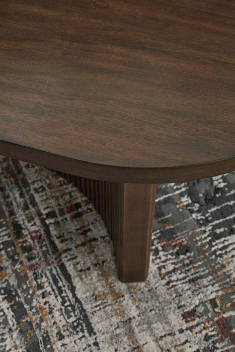 Barlow 52” Solid Wood Mid-Century Modern Coffee Table - Brown