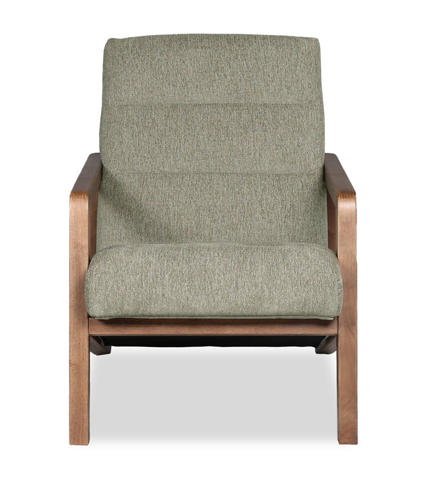 Cove 28\" Chenille Fabric Accent Chair – Green 