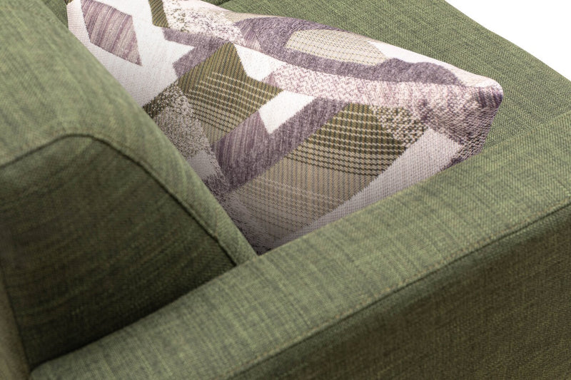 Freeman Linen-Look Fabric Sofa - Avocado