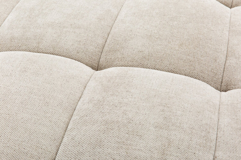 Oaklyn Modular 32\" Fabric Armless Chair with Tufted Seat Cushion – Beige
