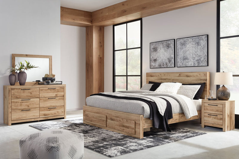 Derekson Full Storage Bed - Natural